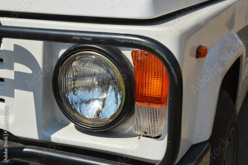 Retro car headlights