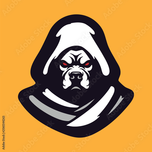 Aggressive Bulldog Head for your brand