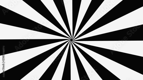 Black and white spiral pattern with sharp lines and contrast