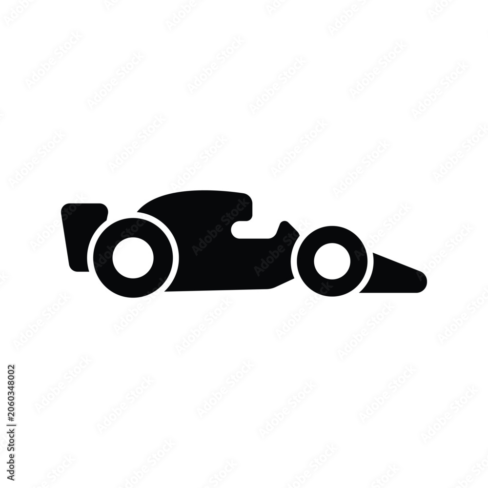 Naklejka premium Race Car Icon, Formula 1 Race Car Icon