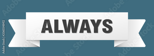фотографія always ribbon isolated on transparent background. always ribbon