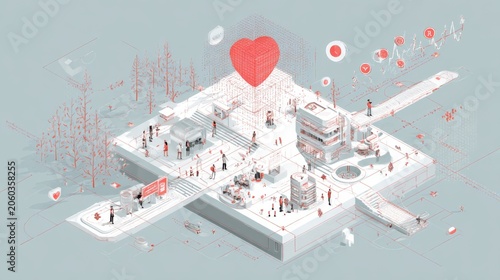 Global health management system with digital technology