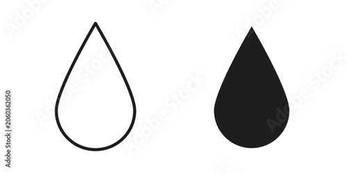 Water drop shape icon