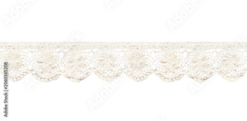 Obraz na plátně seamless floral lace trim