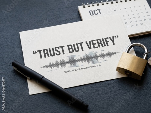 Trust But Verify Concept with Deepfake Voice Analysis and Security