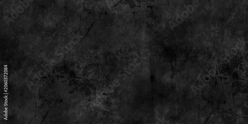 Canvastavla Dark grunge background, black and charcoal concrete surface, distressed stone texture, moody shadows, rough abstract backdrop, cinematic lighting, seamless industrial wall, black paper texture