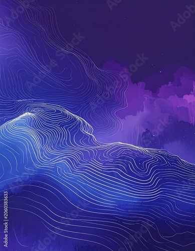 Abstract Topography Dreamscape