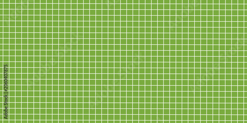 White grid checkered green paper sheet texture seamless pattern. Minimal sport background, soccer goal post net, abstract banner template for modern retro mixed media poster design Vector illustration