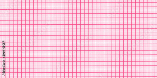 Pastel pink grid paper texture seamless pattern. Minimal retro geometric background vector
