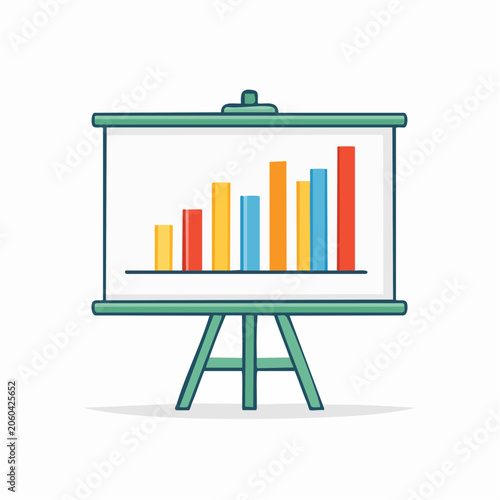 Bar Chart on Presentation Easel