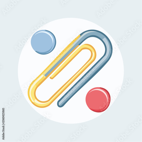 Paperclip and Pushpins Icon
