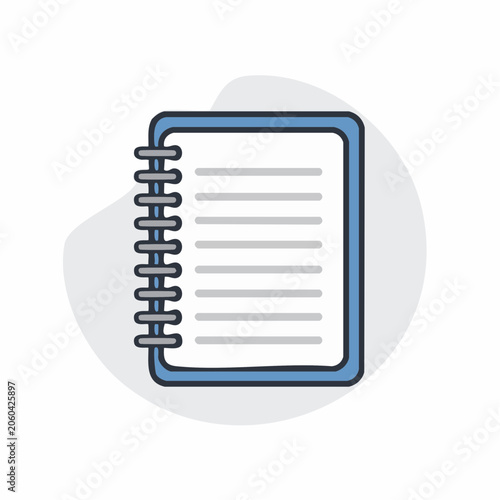 Spiral Notebook Icon