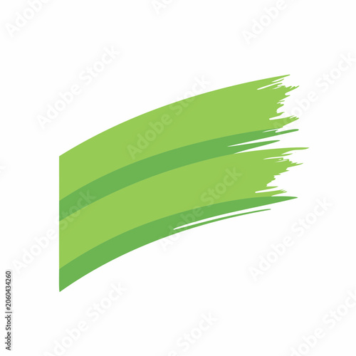 Green Brush Stroke Abstract Background