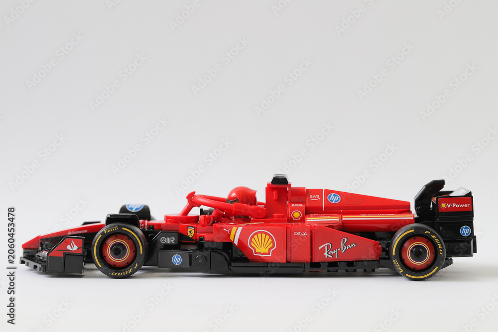 Naklejka premium Lego Ferrari SF-24 Formula 1 race car