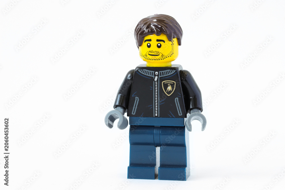 Naklejka premium Lego Lamborghini driver minifigure