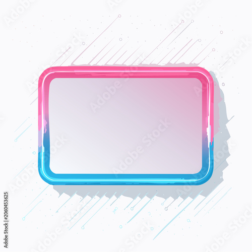 Abstract Frame with Pink and Blue Gradient