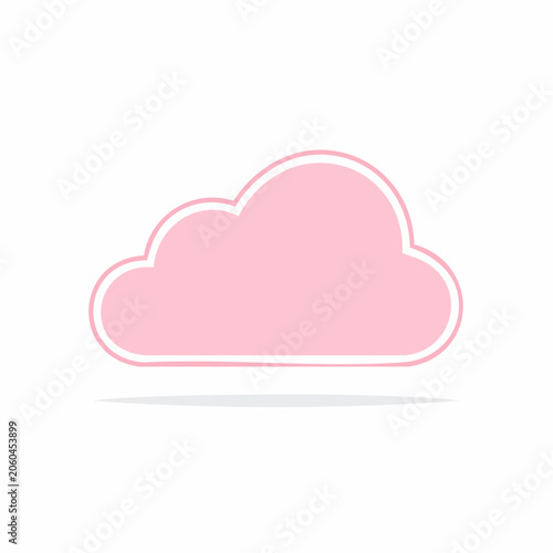 Pink Cloud Icon