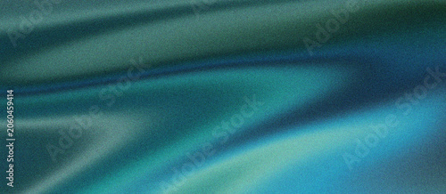 Canvastavla Iridescent teal silk fabric with elegant liquid ripples, luxurious emerald satin background with soft glowing highlights, smooth flowing textile texture for high-end fashion and web design