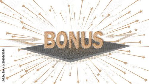 Vector bonus sign Stock Vector