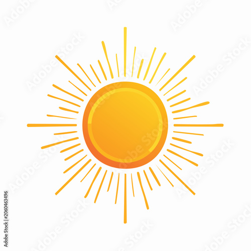 Stylized Sun with Rays