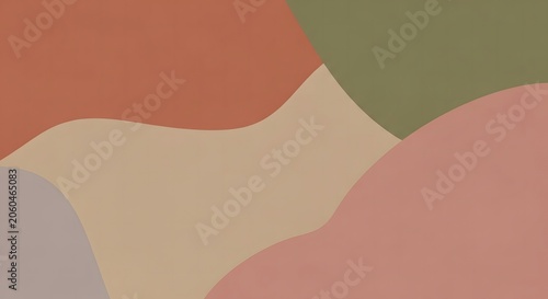 Abstract background with soft organic wavy shapes isolated on transparent background