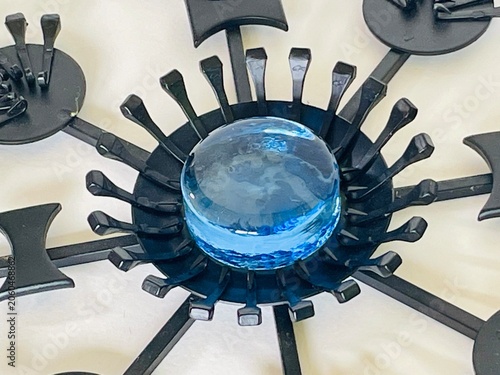 blue gas stove