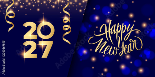 Photography 2027 Happy New Year Festive Banner