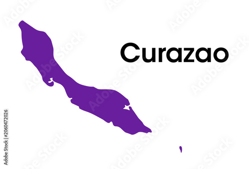 curazao map in vectors