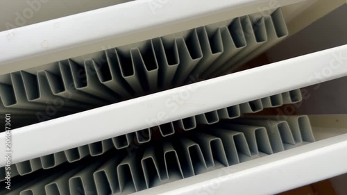 close up of a radiator