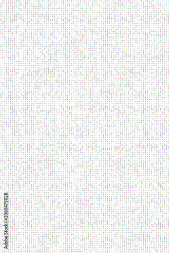 Abstract binary code background with colorful digital zeros and ones on white
