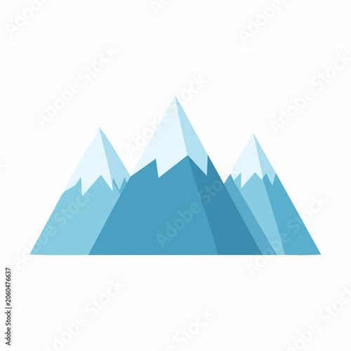 Stylized Mountain Range Illustration