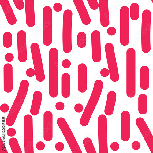 seamless pattern with red and white hearts