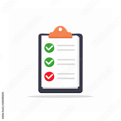 Clipboard with checklist and checkmarks