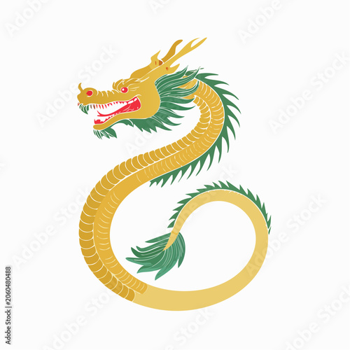 Traditional Chinese Dragon Illustration