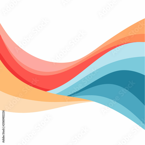 Abstract Wavy Lines Background