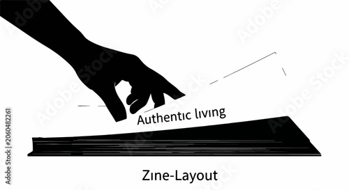 Fingers lightly touch a page with 