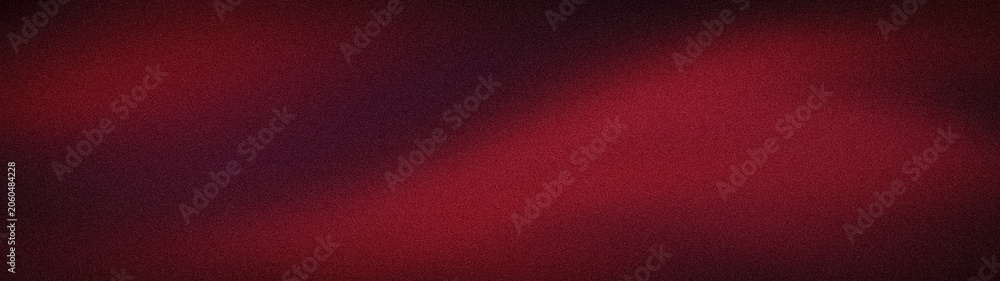 Fototapeta premium Luxury aesthetic modern wide red and burgundy wallpaper with black grainy texture