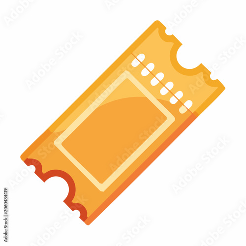 Orange Ticket Icon