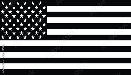 Black and white united states flag with star pattern unitedstates