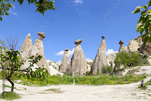 Unique Fairy Chimneys in Cappadocia, Turkey
