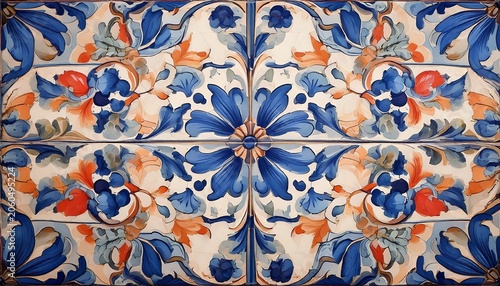 detail of a mosaic of a Italian house