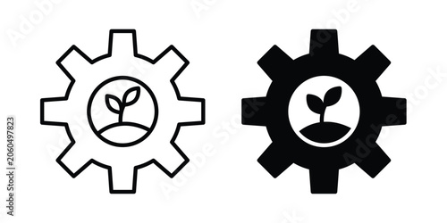 Green technology icon