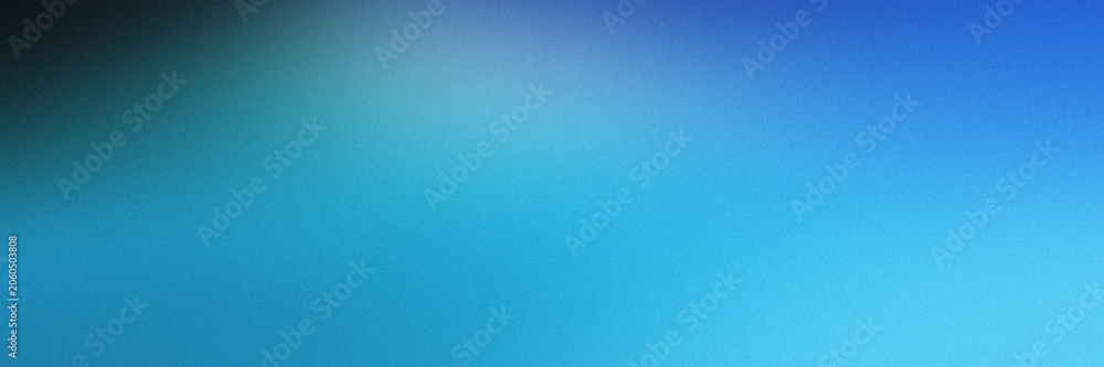 Fototapeta premium Blue gradient expanding across the frame with subtle grainy texture