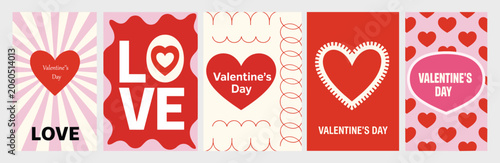 Valentine's Day Heart Graphics Collection love pink