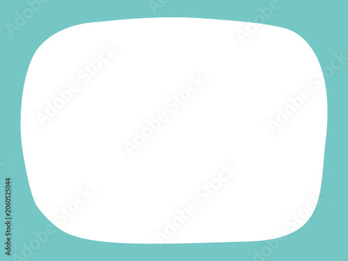 Minimalist Organic Shape Frame for Social Media and Flyer Design