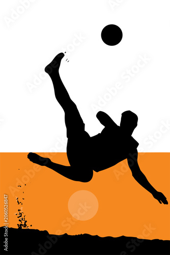 Bicycle Kick Soccer Player