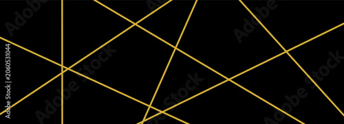 Canvas-taulu Line gold chaotic with chaos pattern straight for random geometric abstract