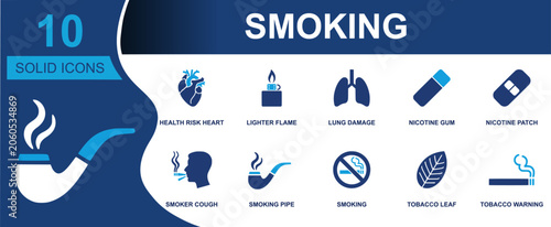 Foto Smoking icon set