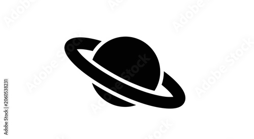 Saturn planet isolated on white background showcases its iconic rings and spherical structure for educational or astronomical use.