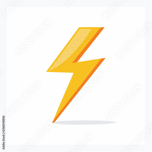Yellow lightning bolt icon